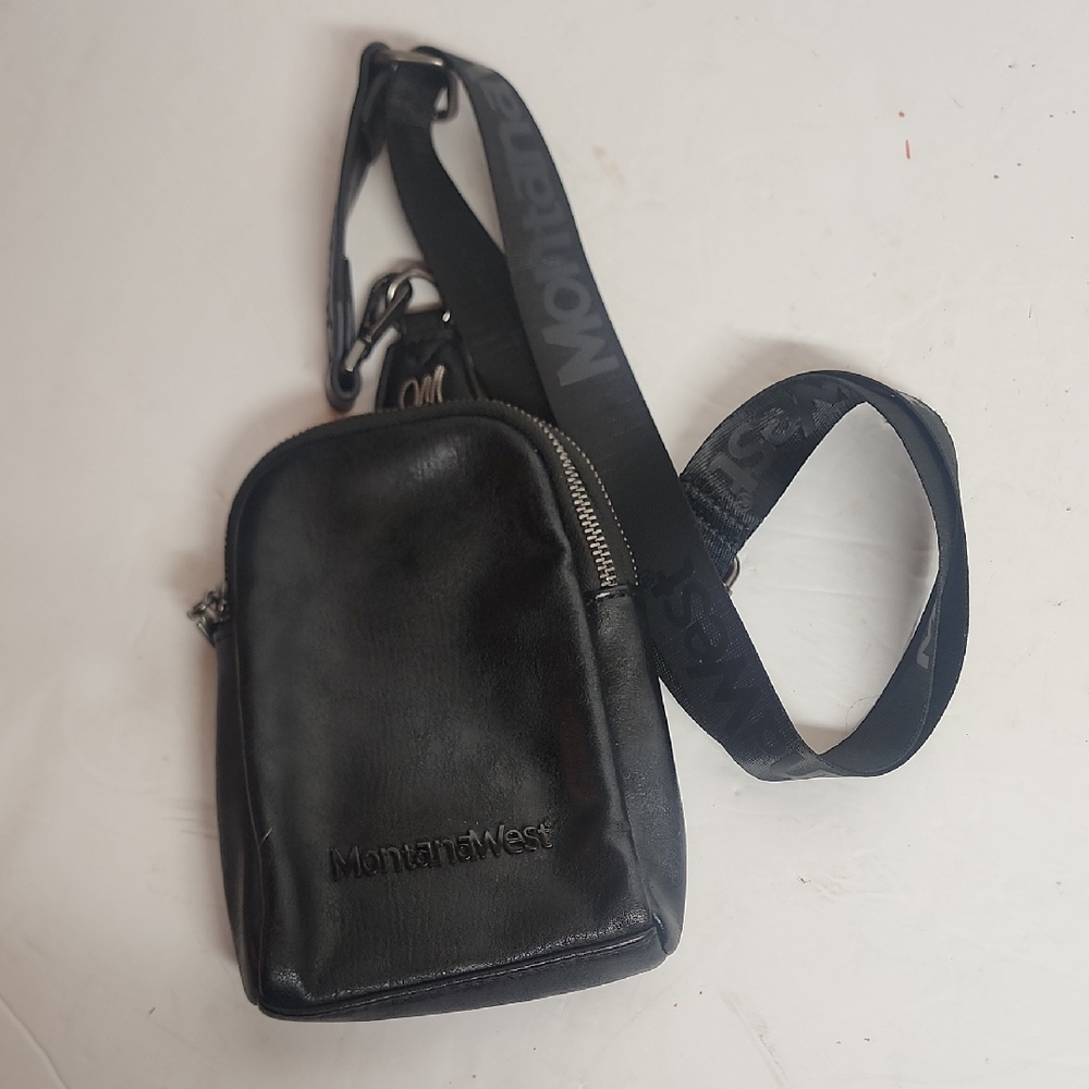 Montana West Unisex Black Crossbody Sling Fanny Pack Organizer Bag